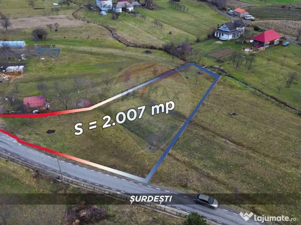 Teren intravilan de vanzare Șurdești 