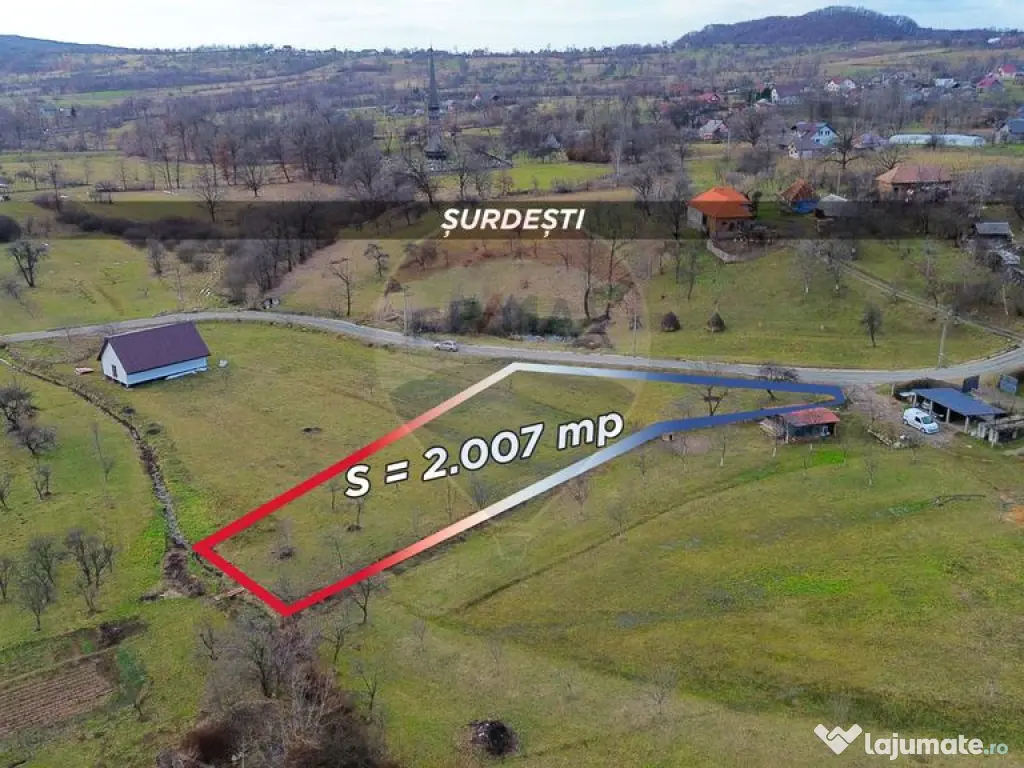 Teren intravilan de vanzare Șurdești 