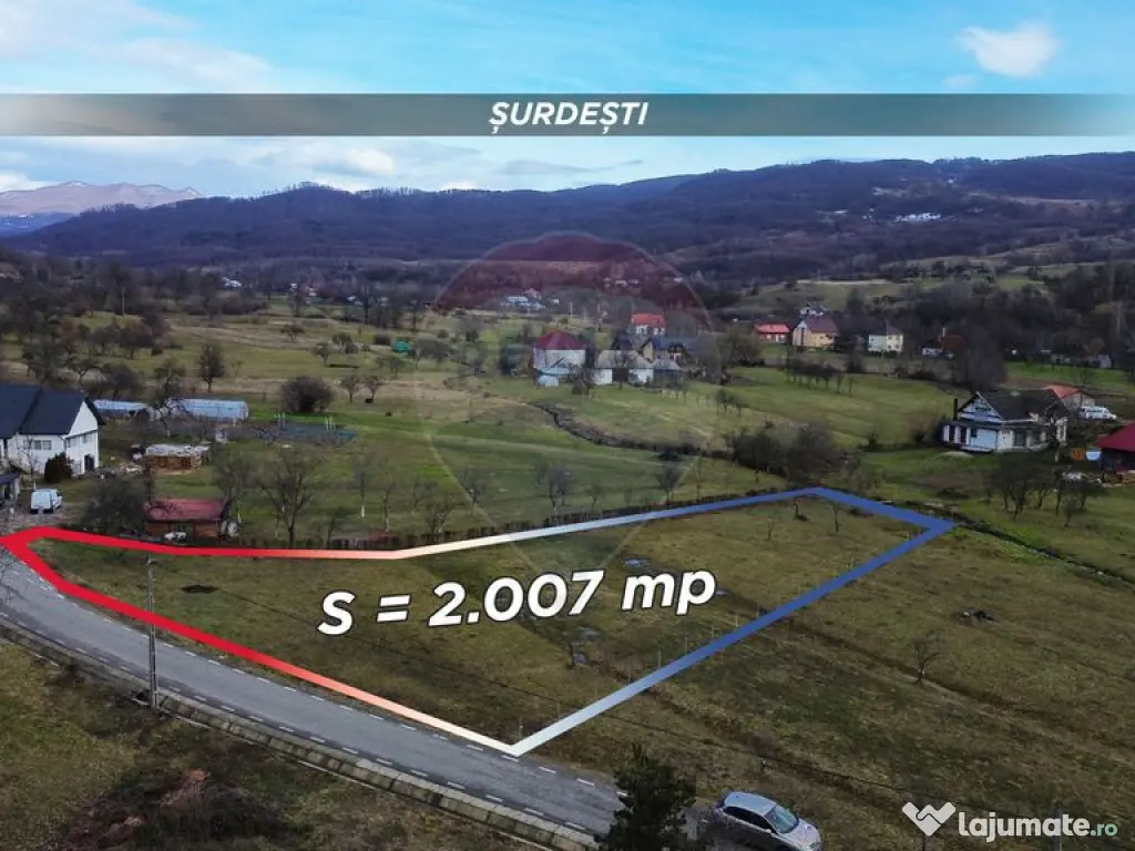 Teren intravilan de vanzare Șurdești 