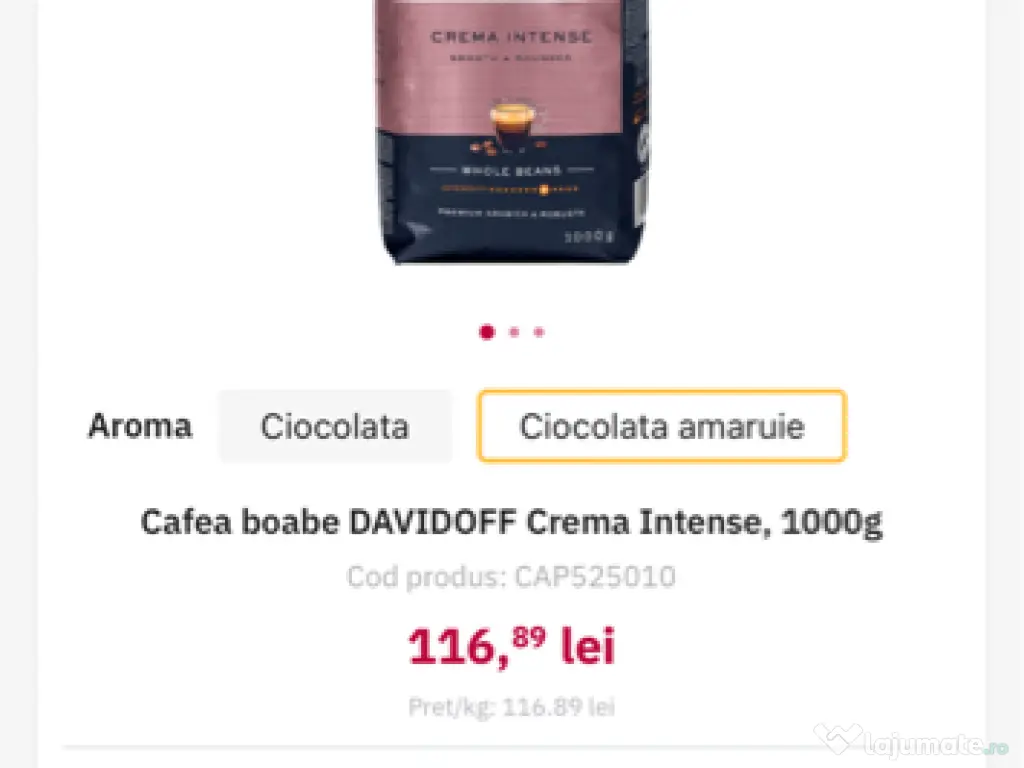 Cafea boabe DAVIDOFF Crema Intense, 1 kg