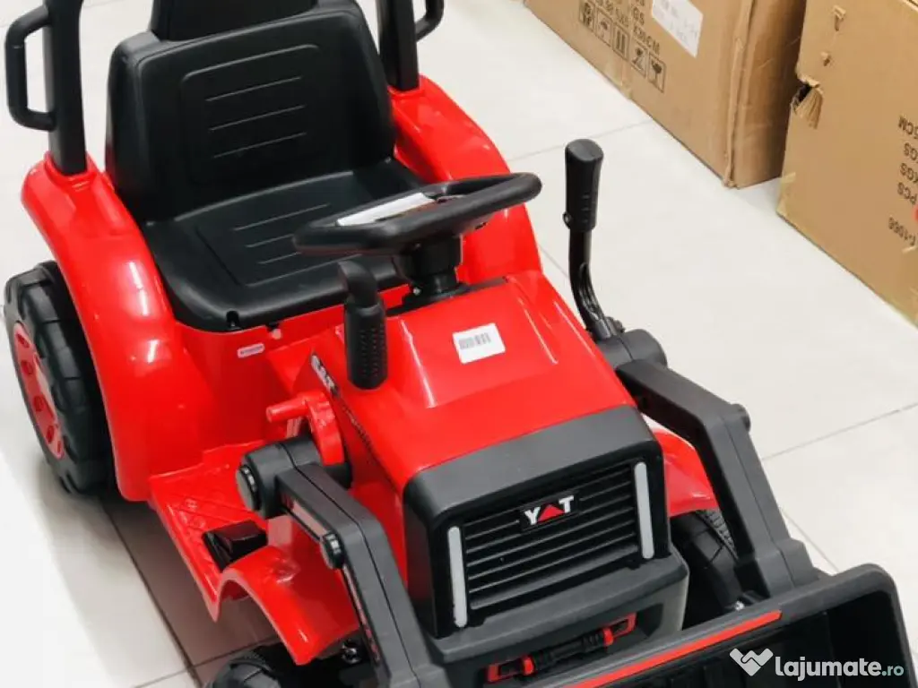 Excavator electric Kinderauto BJYT1066 60W 6V cu telecomanda  RED 