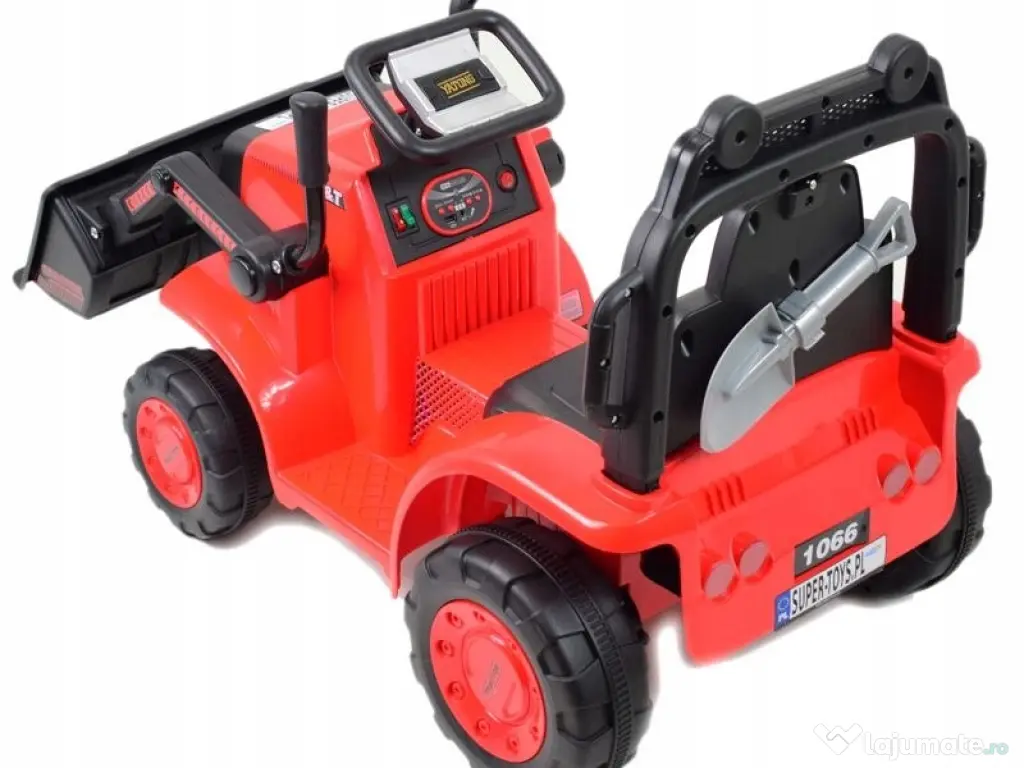 Excavator electric Kinderauto BJYT1066 60W 6V cu telecomanda  RED 