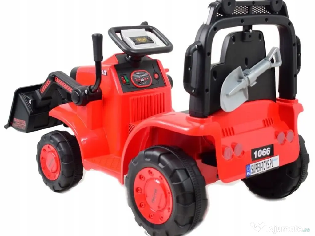 Excavator electric Kinderauto BJYT1066 60W 6V cu telecomanda  RED 