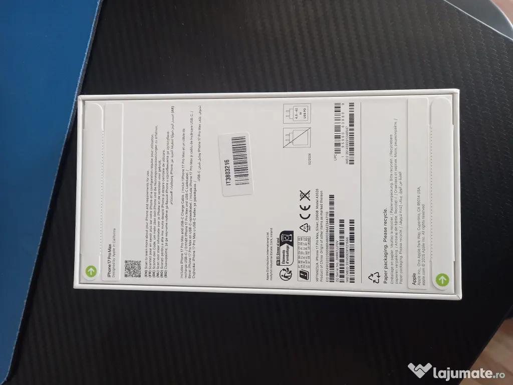 iPhone 17 Pro Max 256GB Silver