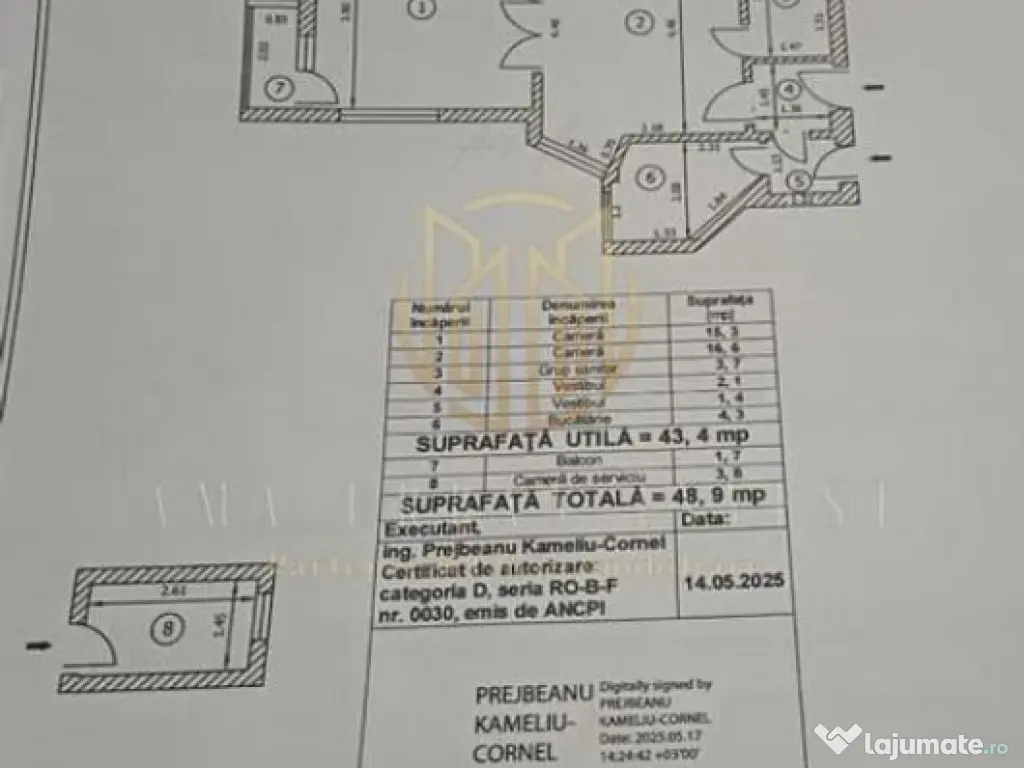 Muncii Calea Calalrasilor 2 camere 45 mp 65000 eur 