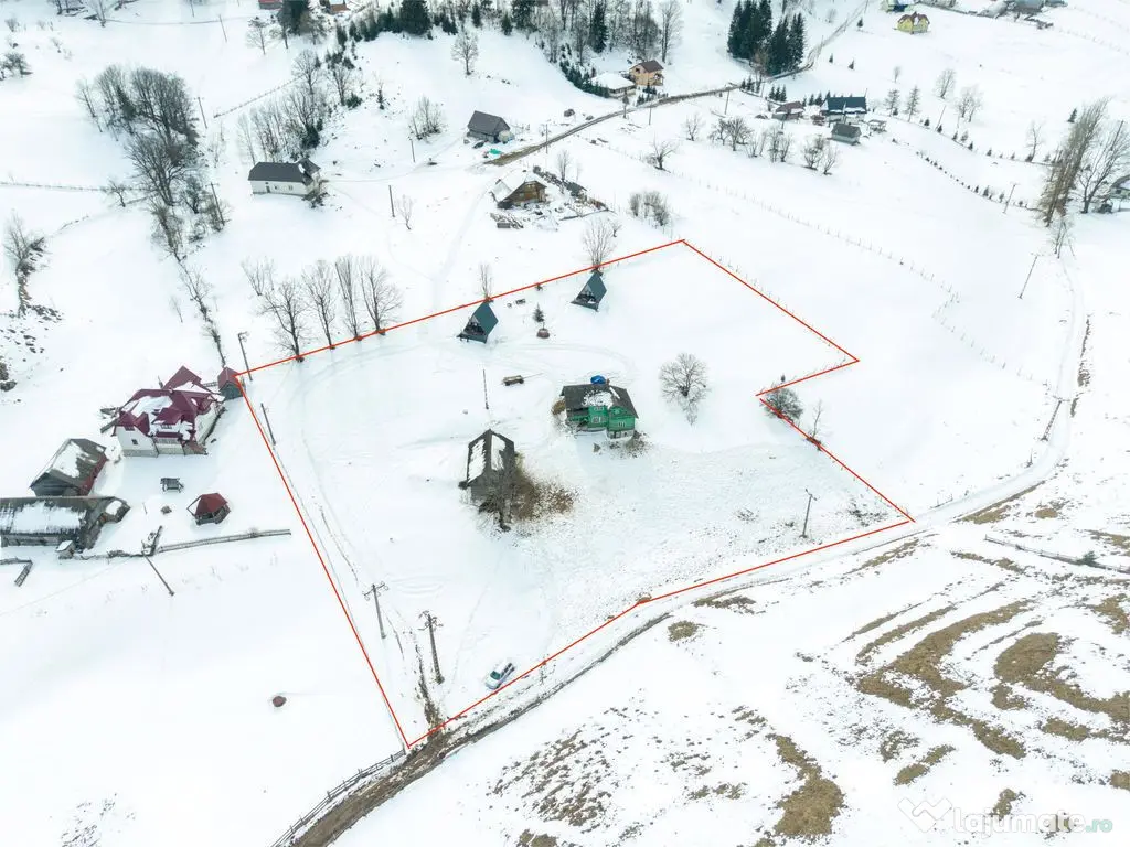 Teren 7,656 mp + Cabane tip A Frame, Fundata 