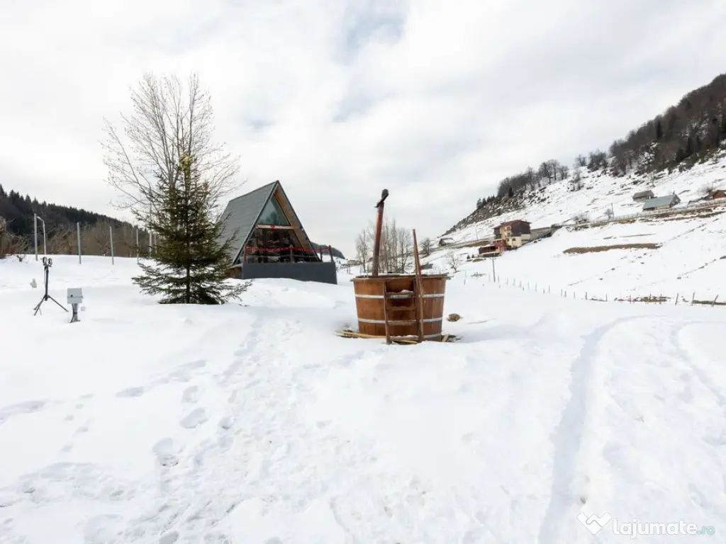 Teren 7,656 mp + Cabane tip A Frame, Fundata 