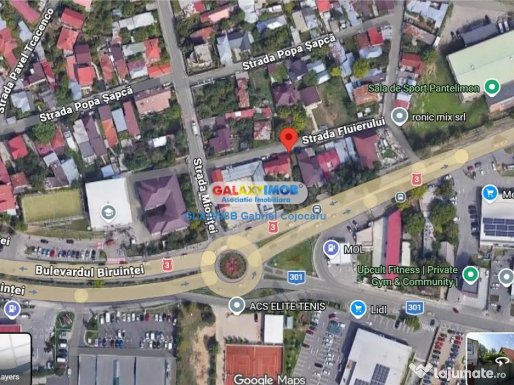 Teren construibil 345 mp | Str. Fluierului | langa Profi