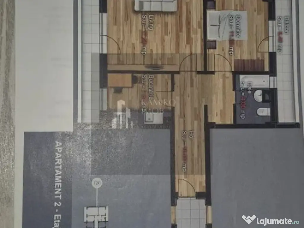 OCAZIE Apartament 2 camere POPESTI LEORDENI 64mp 