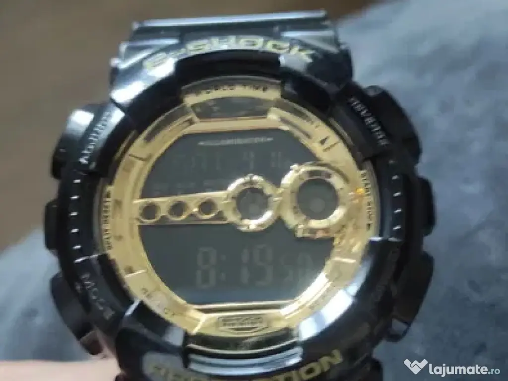 Ceas Casio G-Shock GD-100GB-1, Black / Gold, original, superb 