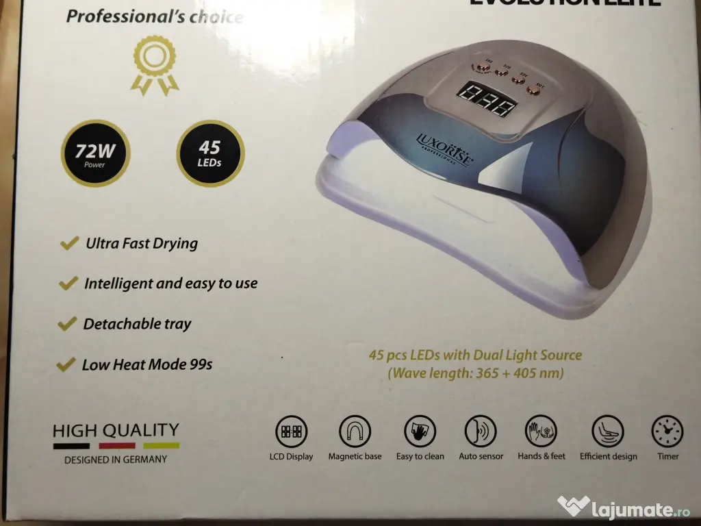 Lampa Profesionala Luxorise LED/UV Evolution Elite 