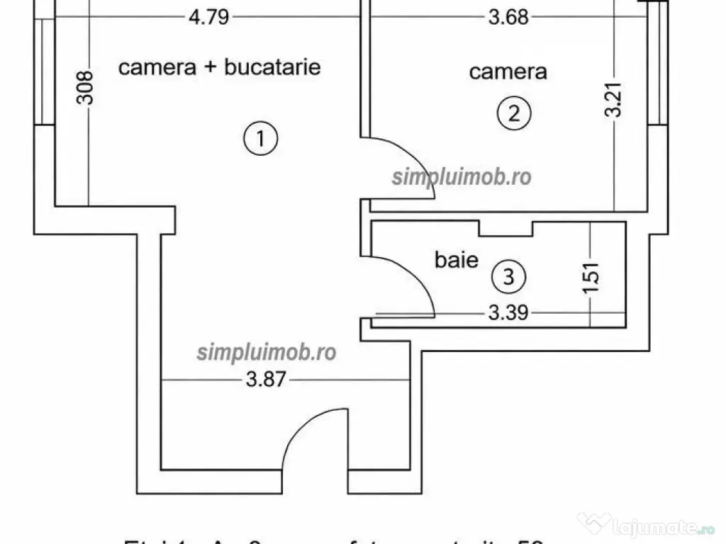 Ultracentral 2 camere constructie nua Mantuleasa Universiate 