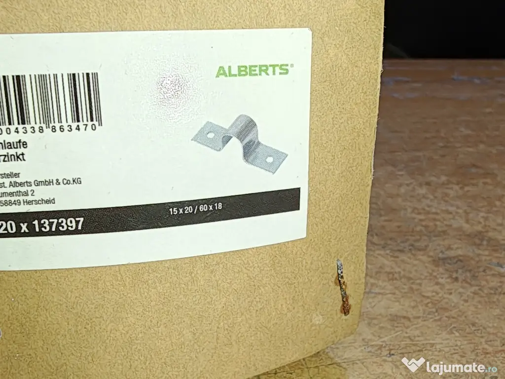 Bride metalice Alberts 15 X 20 - 60 X 18 