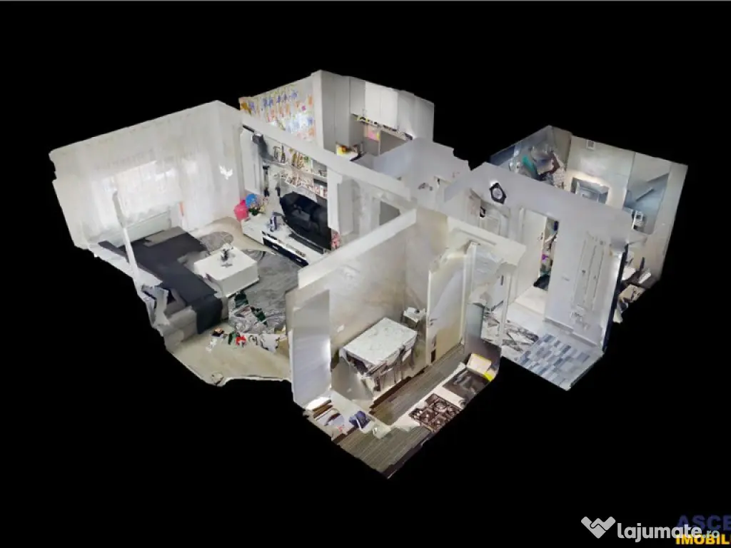 TUR 3D! Decomandat,mobilat,accesorizat, balcon,spatii depozi 