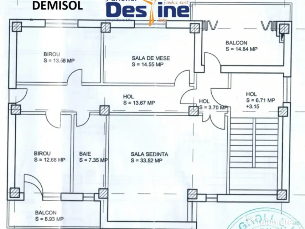 Podu de Fier - Spațiu comercial D+P+1+M 500 mp UTILI 