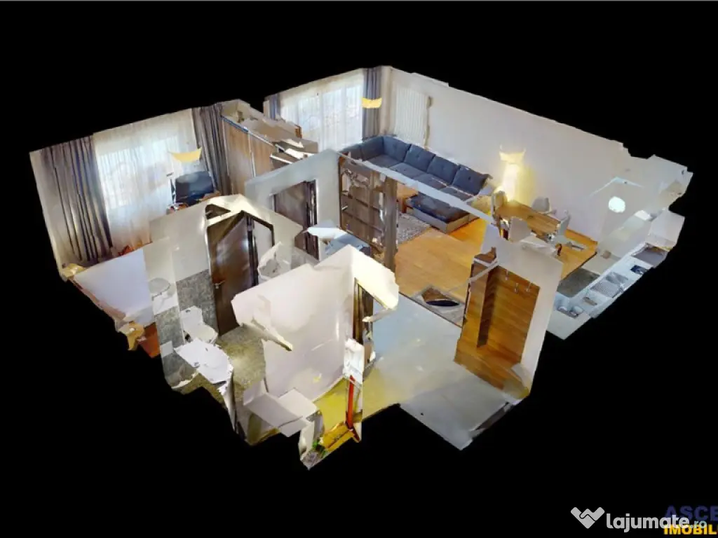 Apartament doua camere, decomandat, 64mp,parcare securizata, 