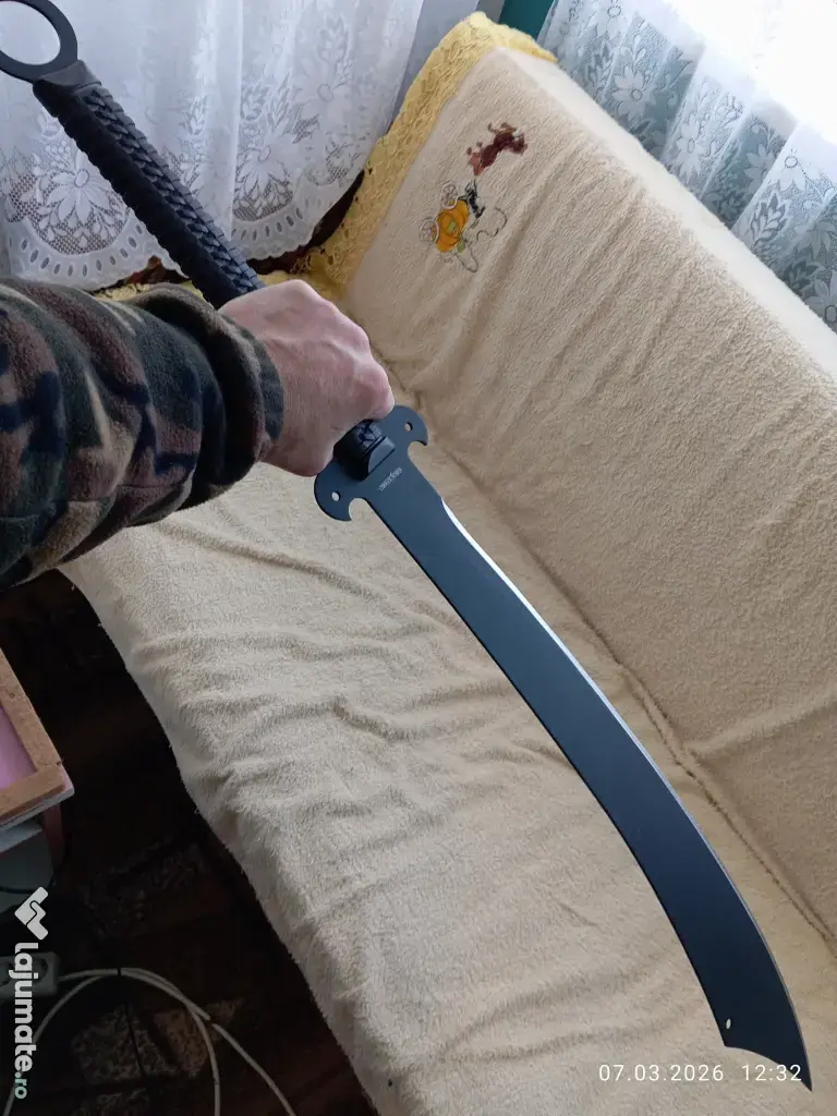 Sabie de Lupta REALA chineza KUNG FU, Traditionala GUAN DAO, oțel 1055 deosebita