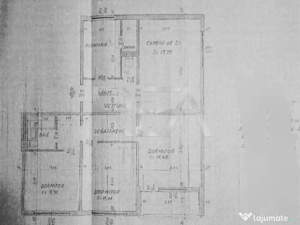 4 camere, 1/4, anvelopat-Drumul Taberei 