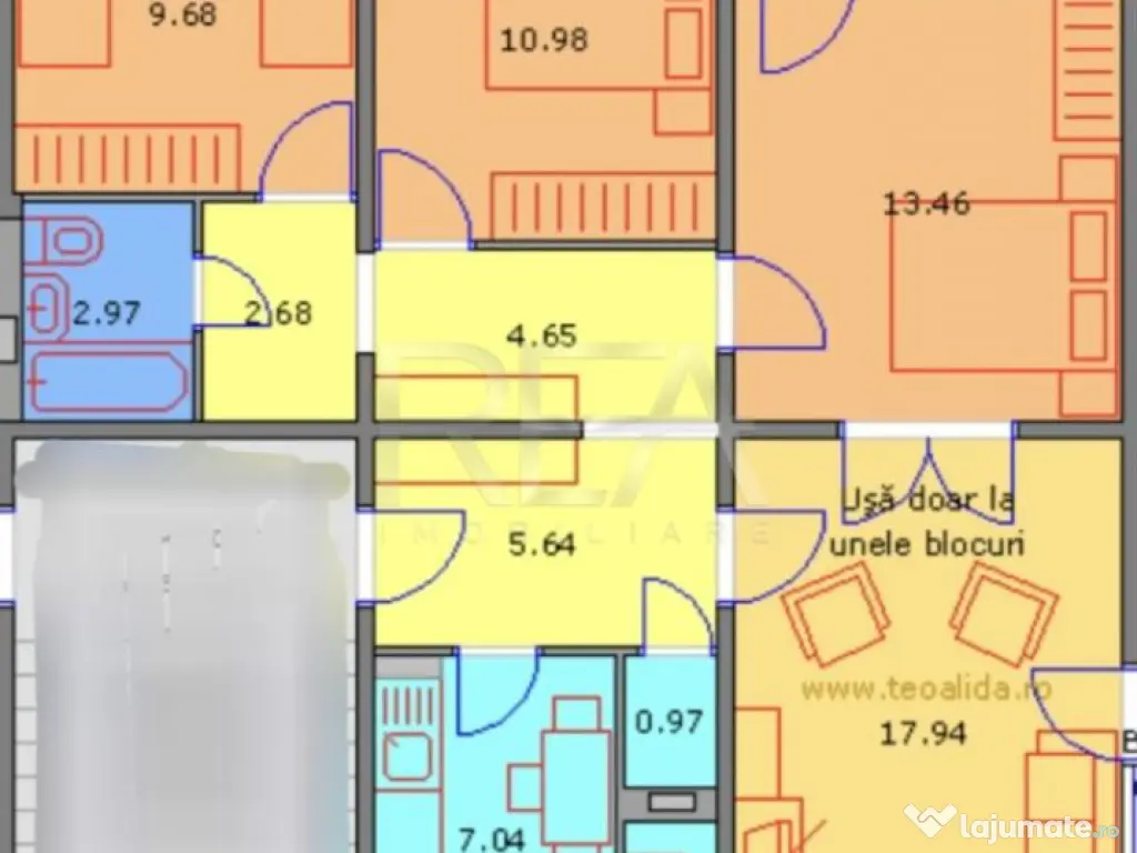 4 camere, 1/4, anvelopat-Drumul Taberei 