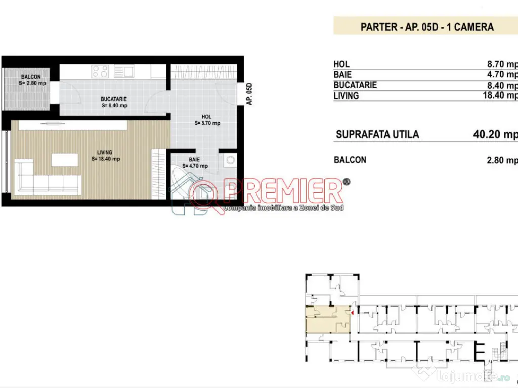 Garsoniera 43 mp | Avans 5% | Investitie sigura