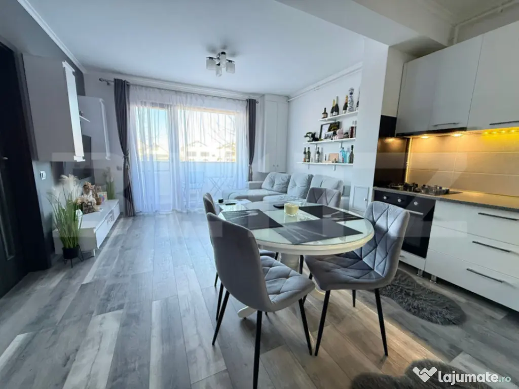 Apartament cu 2 camere, mobilat utilat cu gust, parcare, in 