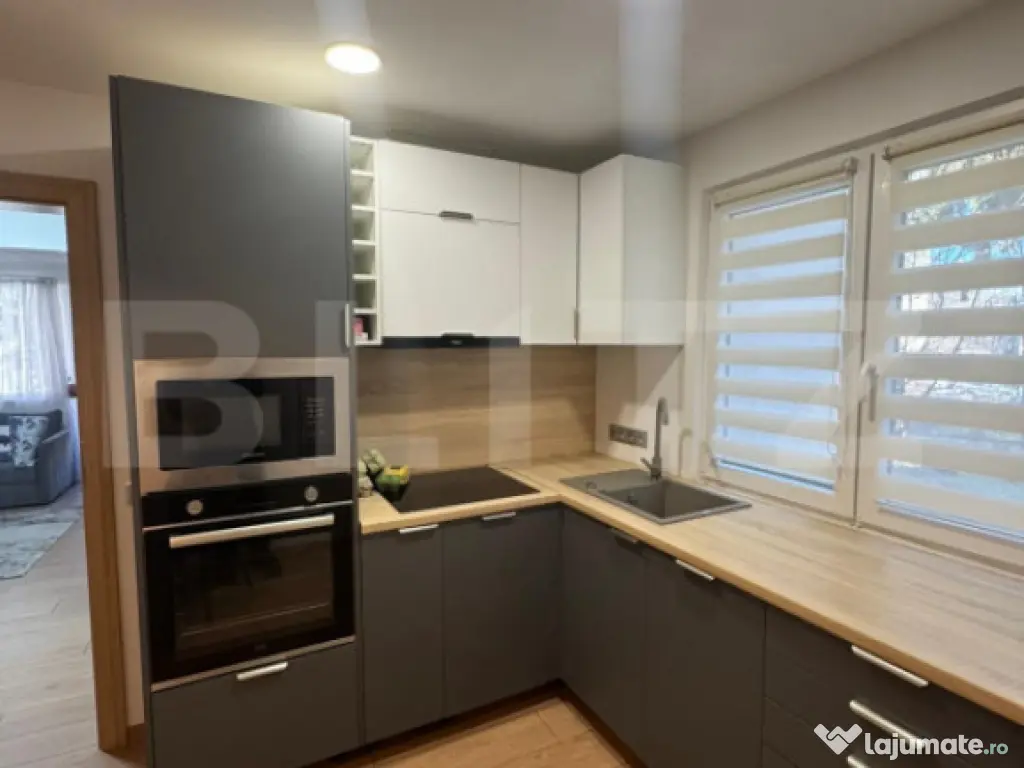 Apartament 3 camere, renovat complet, etaj 1, mobilat și ut 