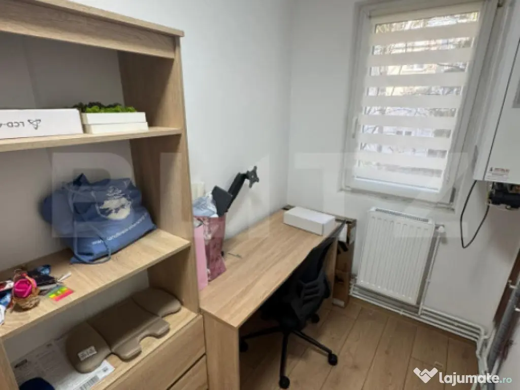 Apartament 3 camere, renovat complet, etaj 1, mobilat și ut 