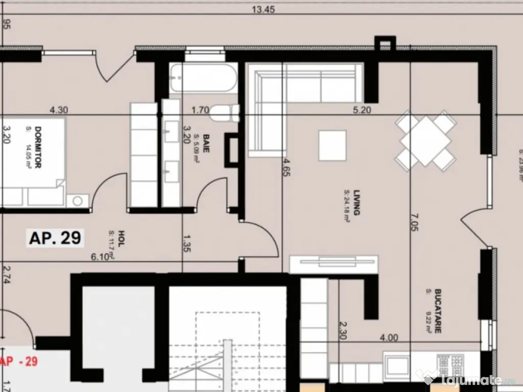 Tomis Plus apartament 2 camere bloc nou predare la cheie 