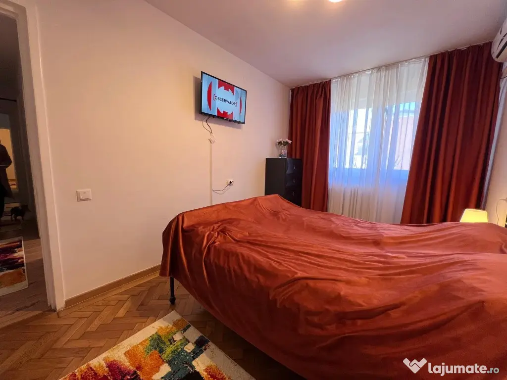 Apartament 3 camere,etaj 1,complet renovat,zona Scoala Andrei Saguna 