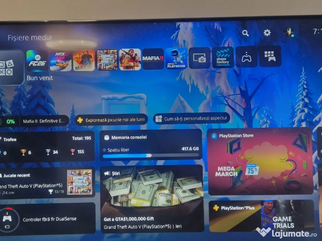 Consolă PlayStation 5 Slim 1 TB (modelul cu disc) 