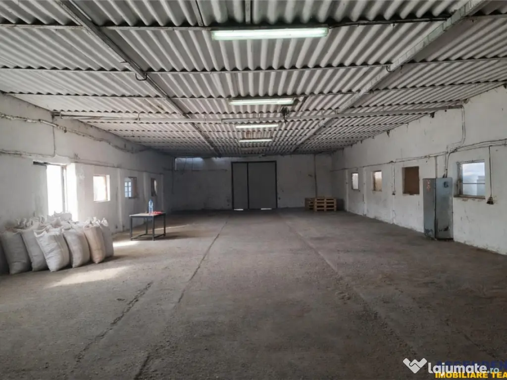Hala industriala versatila,spatii cazare, platforma betonata 