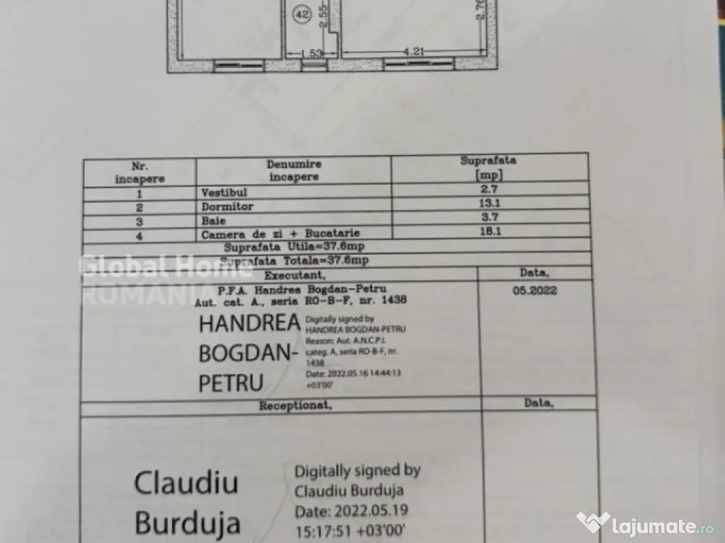 NEW*Apartament 2 camere 38MP | Gradina 70MP | Loc de Parcare 