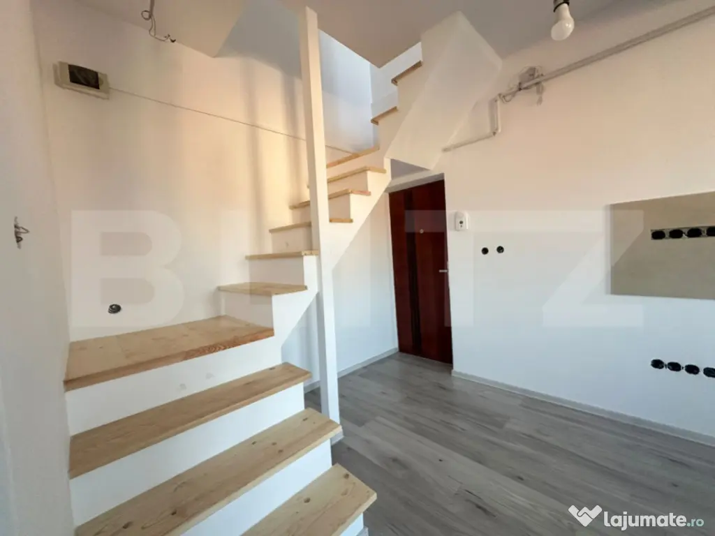 Duplex nou, 54 mp, scara interioara, centrala proprie – Mi