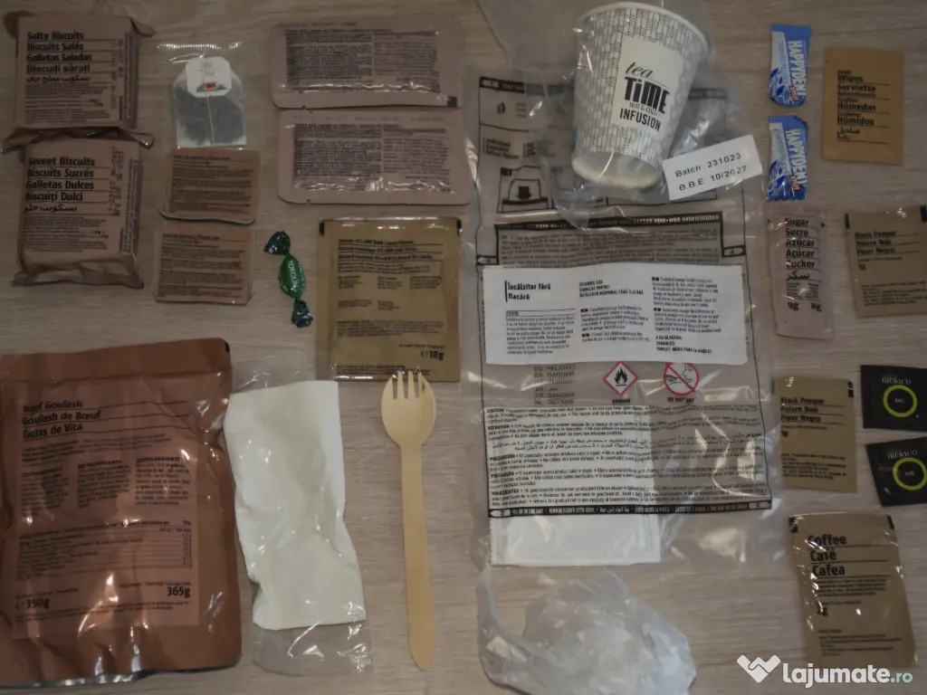 Rații individuale de luptă MRE – camping / survival 