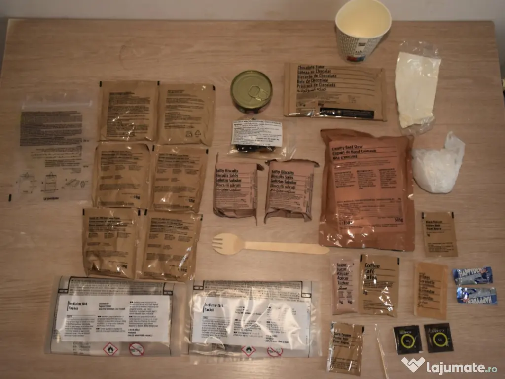 Rații individuale de luptă MRE – camping / survival 