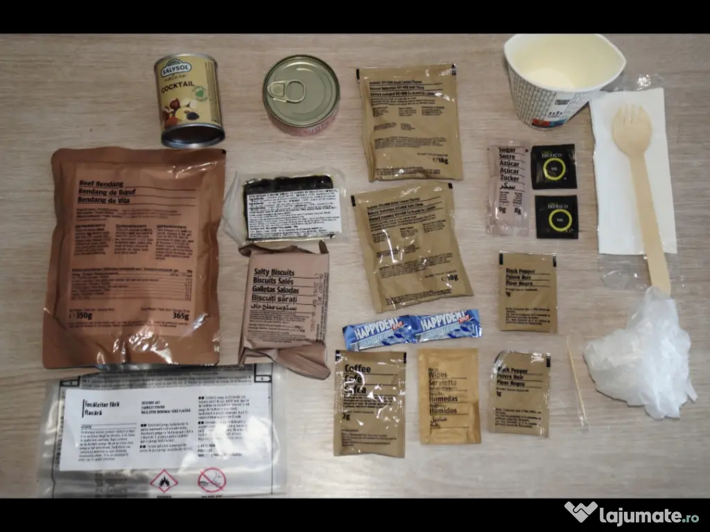Rații individuale de luptă MRE – camping / survival 
