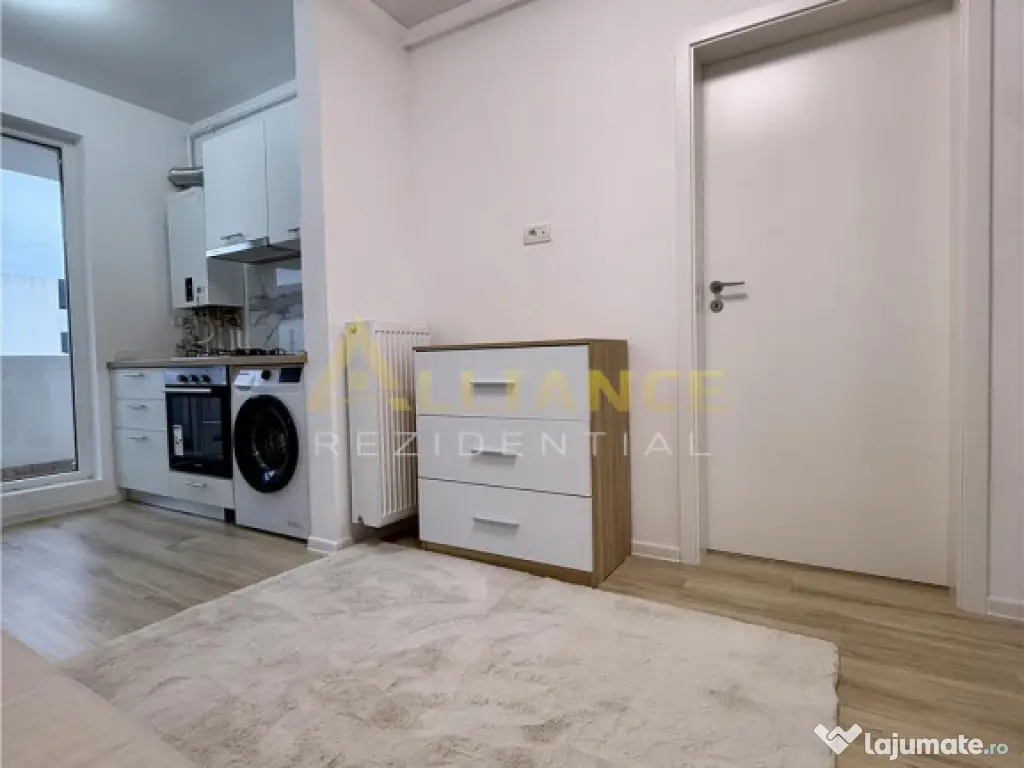 2 camere mobilat la metrou cu parcare 