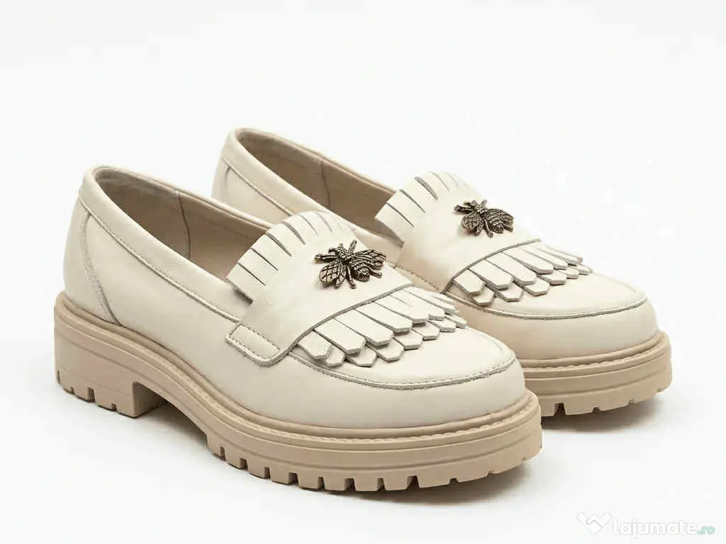 Mocasini dama din piele naturala 