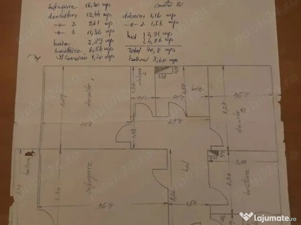 Apartament 4 cam Mazepa 1,et 3 