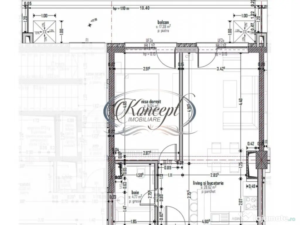 Apartament modern, cu terasa in Wings 