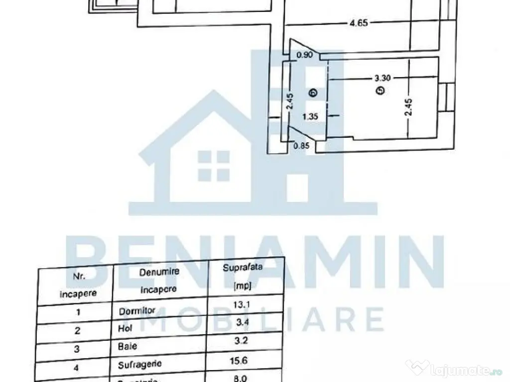 2 Camere-Etaj 1-Calea Bucuresti-Centrala Termica-Mobilat-... 
