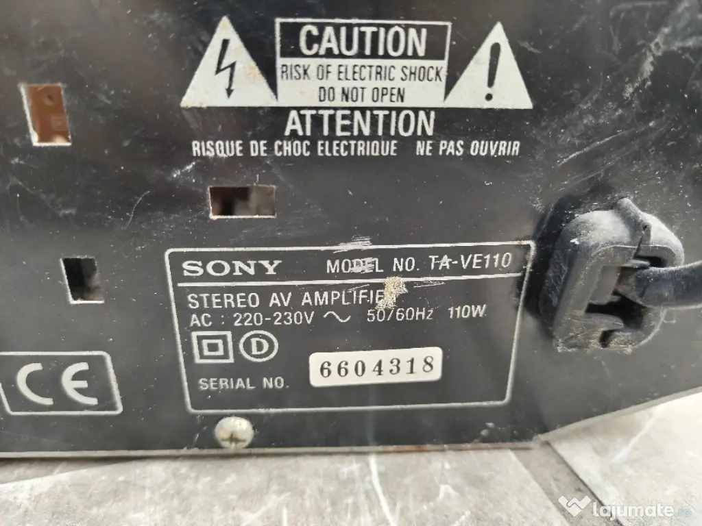 Amplificator Sony TA-VE110 defect 