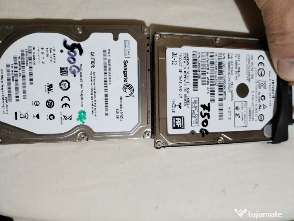 hdd SATA de laptop 500gb - 1 Tb 