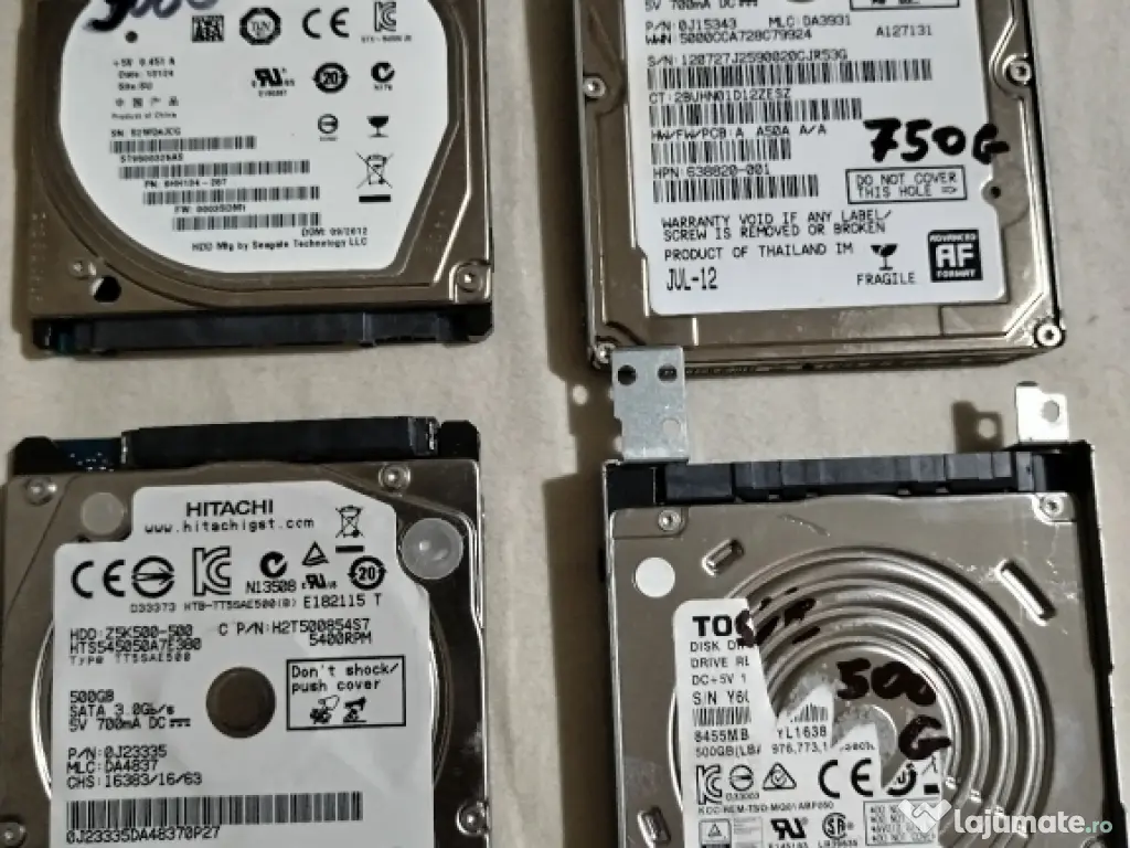 hdd SATA de laptop 500gb - 1 Tb 
