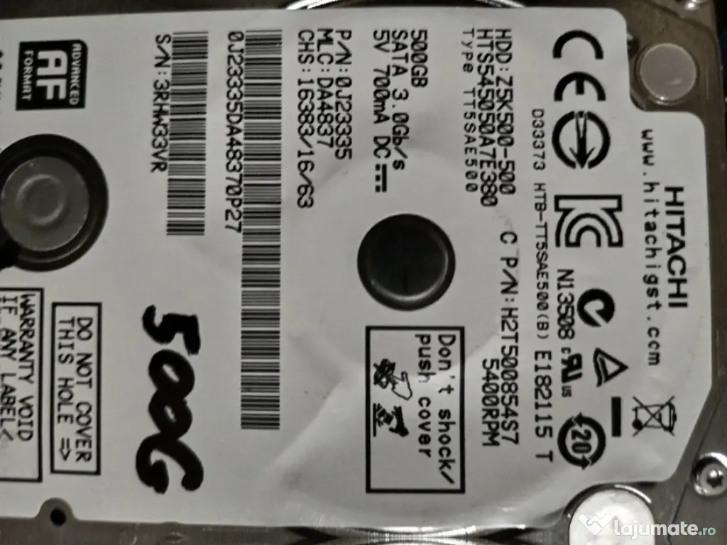 hdd SATA de laptop 500gb - 1 Tb 