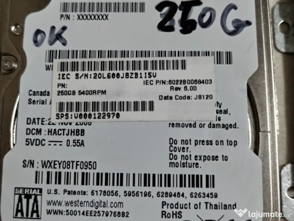 hdd SATA de laptop 500gb - 1 Tb 
