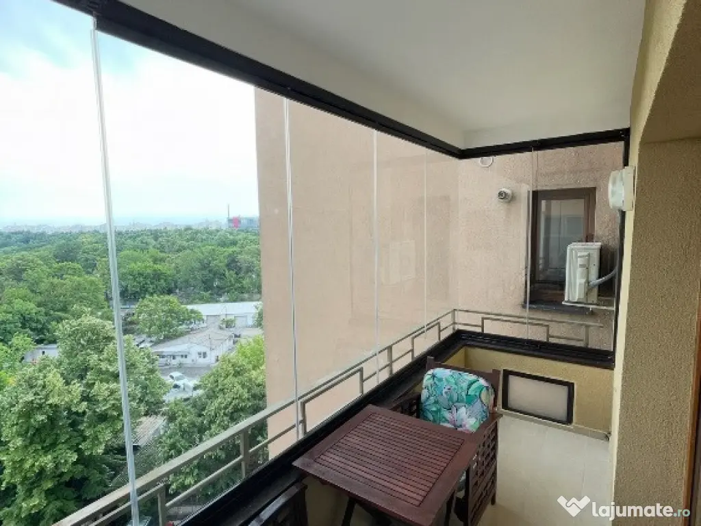 Inchiriez studio dublu vedere Parcul Tineretului, bloc 2008, etaj 7