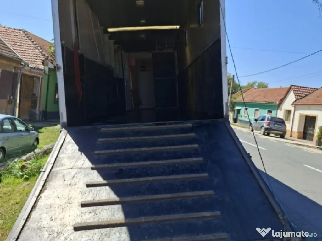 Semiremorcă transport animale + rulotă OMOLOGATA (SCHMITZ KRONE KOGEL) 