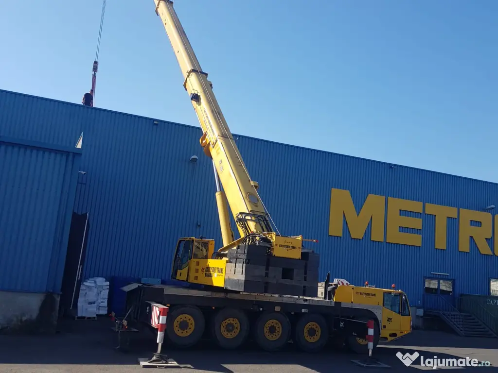 Lucrări Grele cu Macara 220 Tone BRĂILA | Ridicări Industriale 