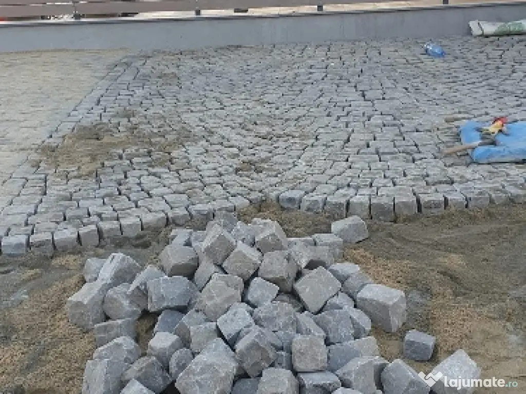 vând și montez piatra cubica andezit 
